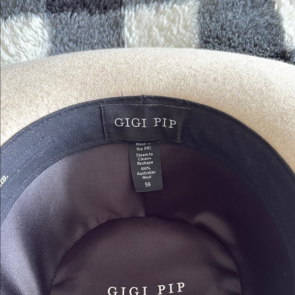 GIGI PIP Cream Wide-Brim Hat